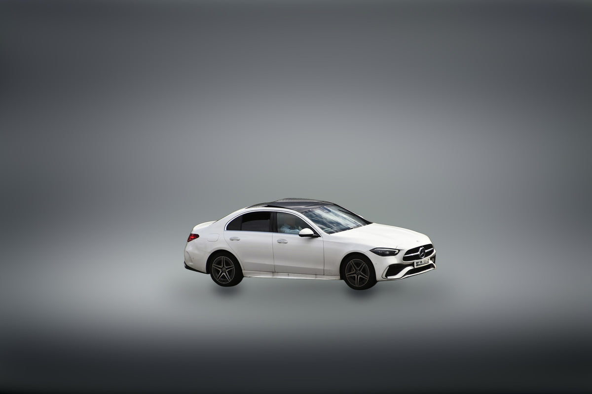 Mercedes-Benz C-Class saloon in white